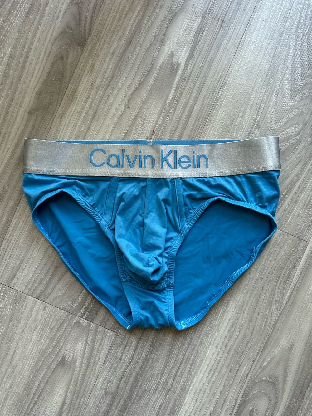 Calvin Klein | Brushed Microfiber Stretch Hip Brief in Blue (Small)